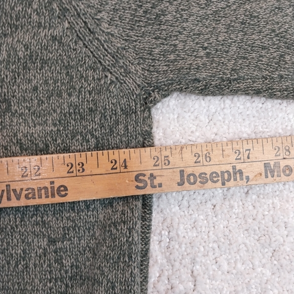 Vintage Geoffrey Beene Men's XXL Olive Crew Neck Sweater 100% Cotton Hong Kong - Picture 4 of 6